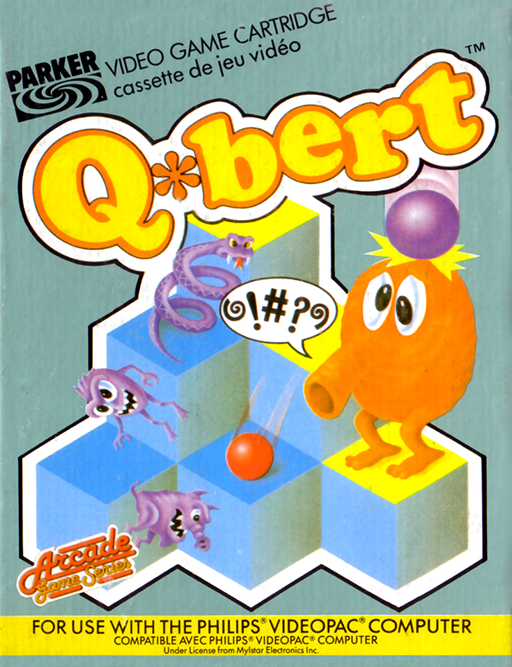 Q*bert box art for Odyssey 2